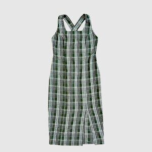 Vintage Green Plaid Dress